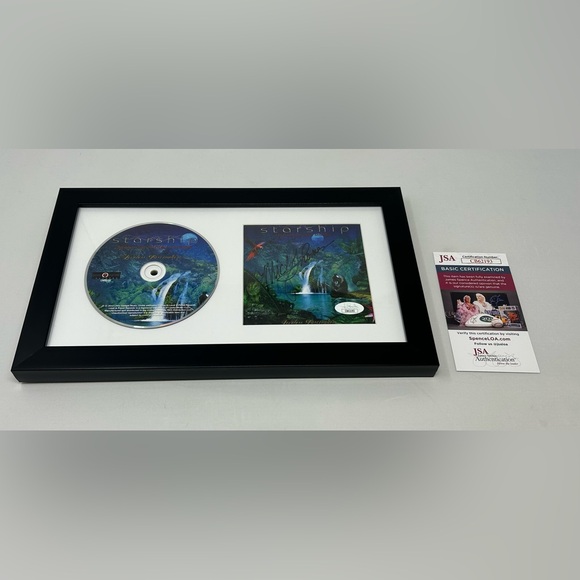 Mickey Thomas signed Starship Loveless Fascination CD Cover Framed